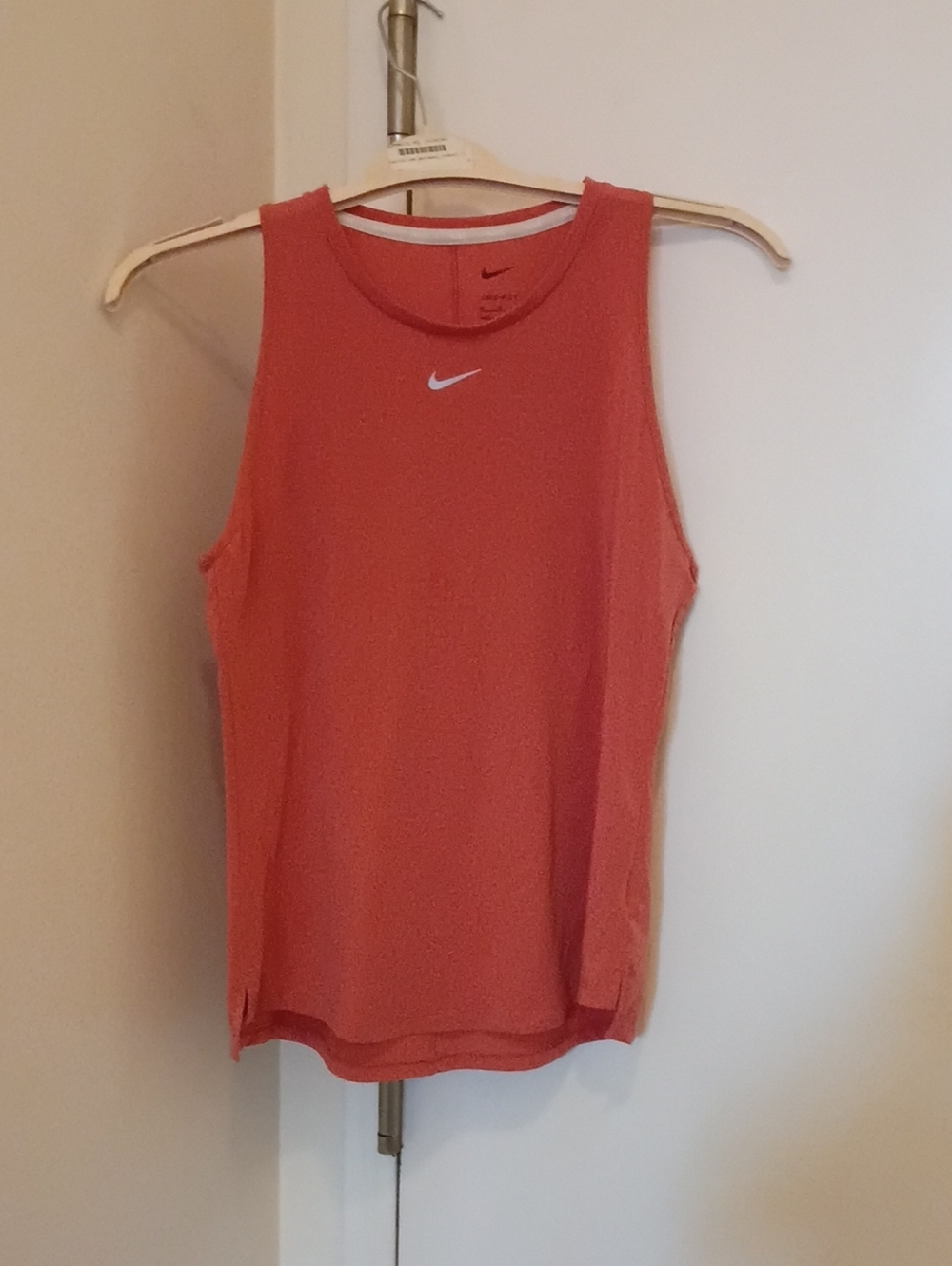 Nike Women’s Coral-Red Sleeveless Training Tank